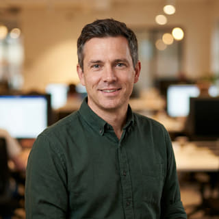 Daniel Carter, directeur de la technologie chez Chamois Fondaria, photographié pour une image de profil